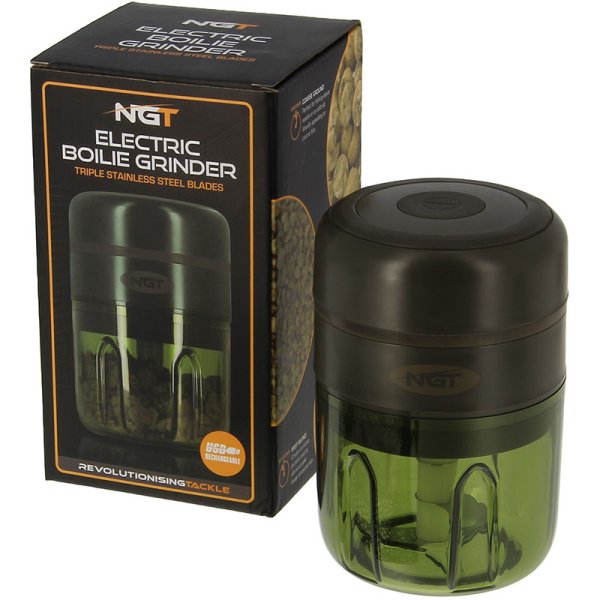 NGT Elektrischer Grinder/Crusher mit USB – Angelzubehör