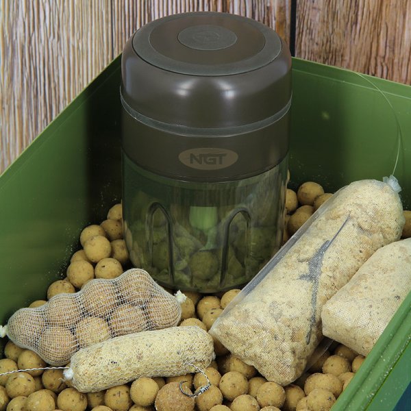 NGT Elektrischer Grinder/Crusher mit USB – Angelzubehör